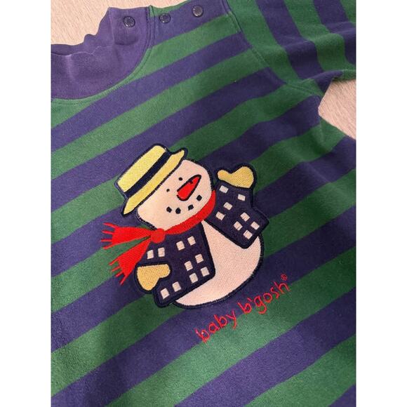 Vintage Oshkosh Baby B'Gosh Jumpsuit - snowman - Size 24 Months - Picture 2 of 3